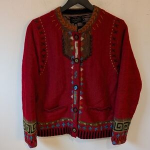Colorful Women's Cardigan Sweater